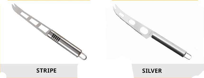 Couteau Fromage Inox – Antidérapant, Multi-usage avec lame perforée et manche métallique