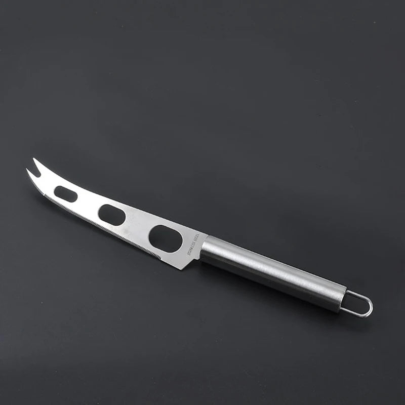 Couteau Fromage Inox – Antidérapant , Multi-usage avec lame perforée et manche en acier inoxydable