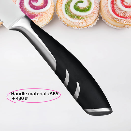 Couteaux & Fourchettes Inox Lames Tranchantes Ergonomiques avec poignée en ABS pour une utilisation facile en cuisine