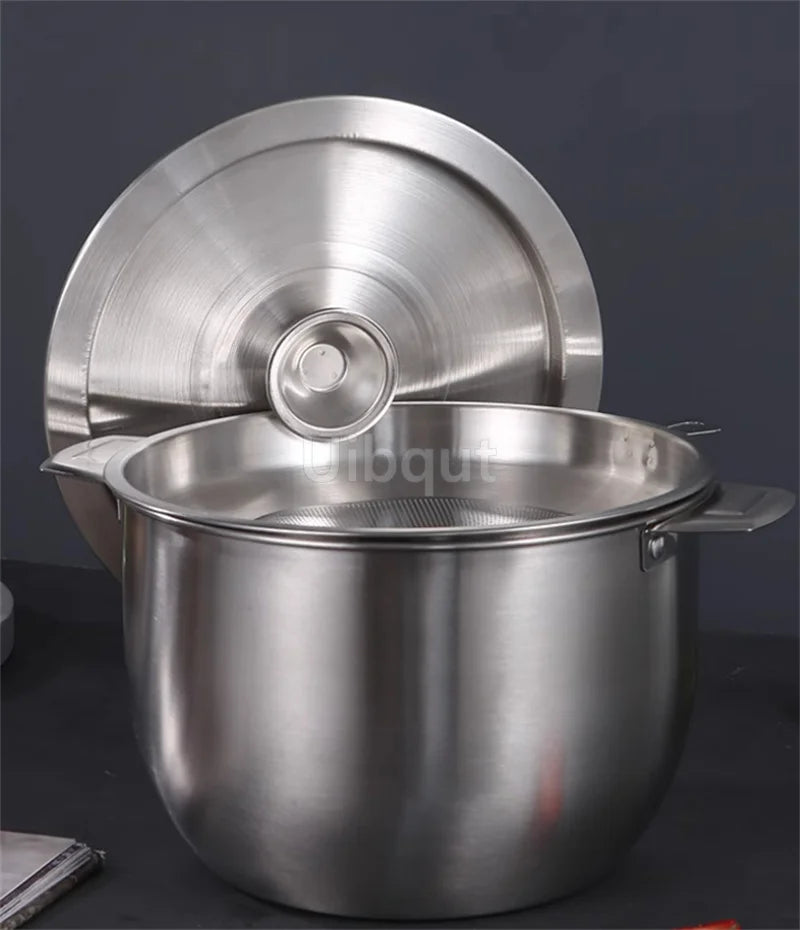 Couvercle inox multi-tailles – 10 à 40 cm. Grand faitout en acier inoxydable avec couvercle ajustable et poignée