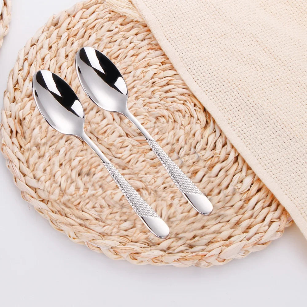Cuillères à Soupe Luxe Royal en acier inoxydable avec design élégant pour servir les plats