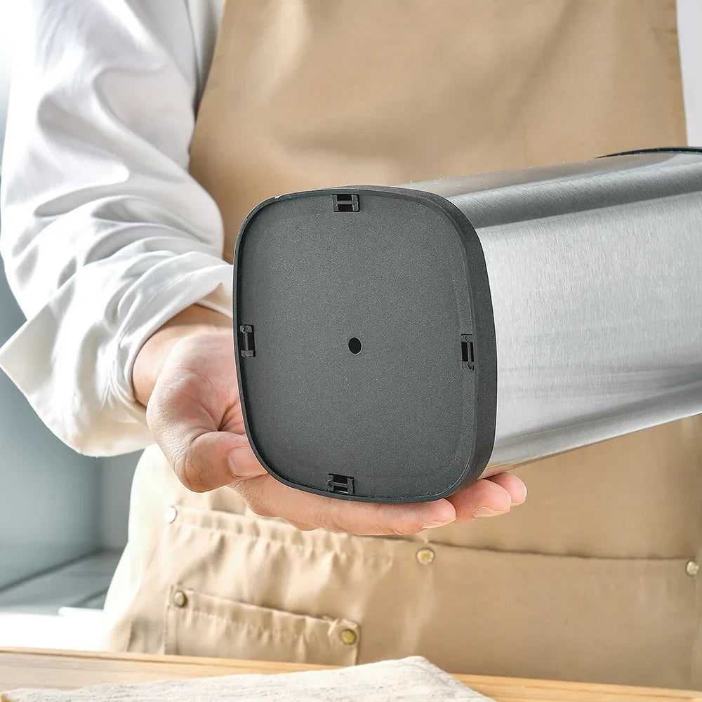 Range-Couteaux Inox Compact – Rangement Cuisine Pratique en acier inoxydable avec base antidérapante tenue à la main