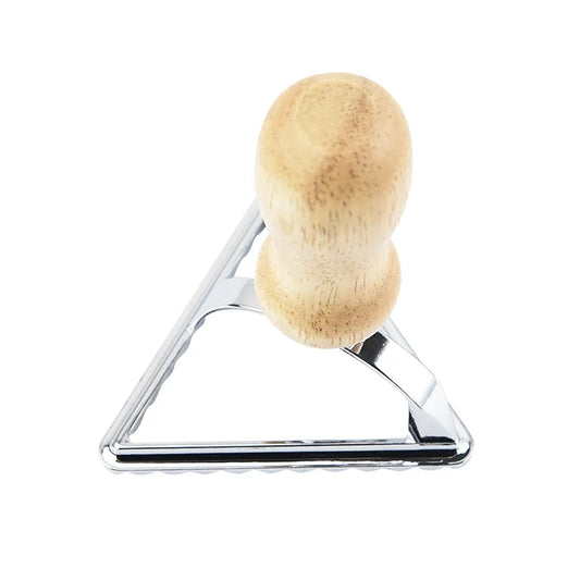 Ustensile de chef avec poignée en bois pour découpe pâte facile et rapide en acier inoxydable