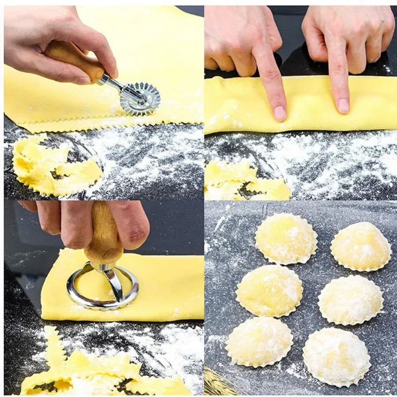 Outil de découpe pâte facile et rapide pour former des raviolis faits maison avec Ustensile de chef