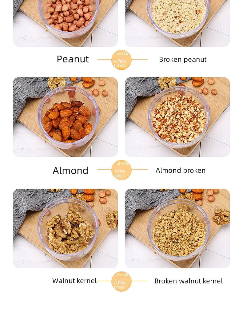 Écrase-Noix Manuel Compact – Broyeur Fruits Secs Durable avec noisettes, amandes et noix concassées