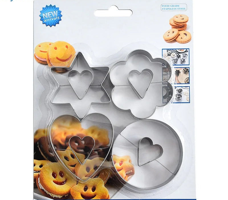Emporte-Pièces Inox Fantaisie – Lot de 4 pour Pâtisserie avec différentes formes amusantes pour vos biscuits