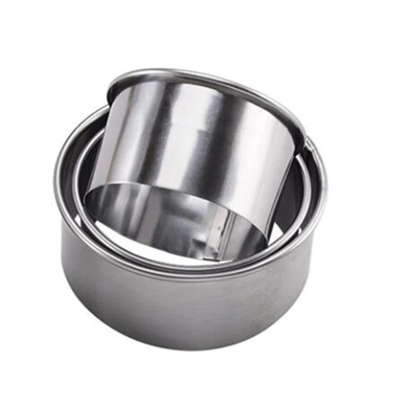Emporte-Pièces Inox – Lot de 3 Ronds ou Fleurs en acier inoxydable de haute qualité pour pâtisserie