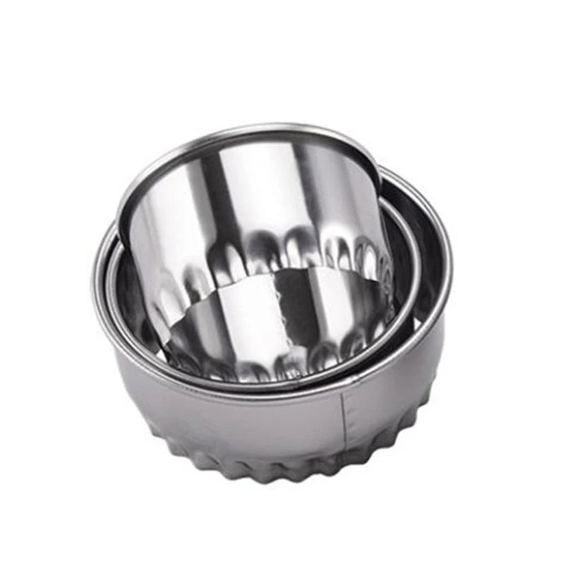 Emporte-Pièces Inox – Lot de 3 Ronds ou Fleurs en acier inoxydable pour pâtisserie et cuisine