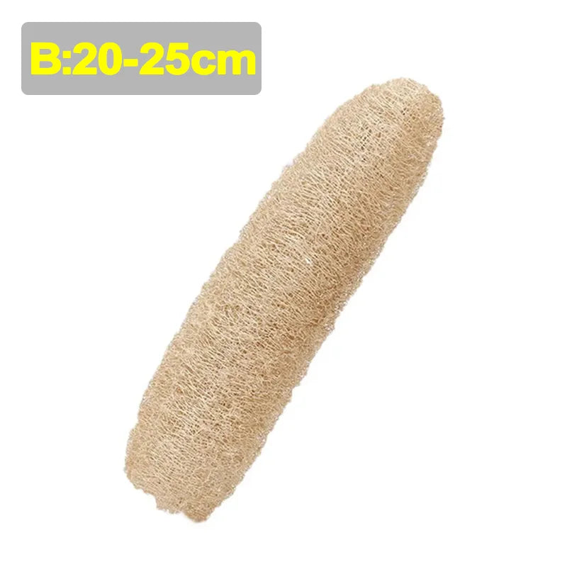 Éponge Loofah Naturelle – Écologique, Biodegradable en fibre végétale de taille 20-25 cm