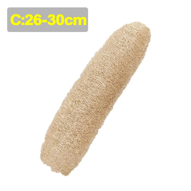 Éponge Loofah Naturelle – Écologique, Biodegradable de 26 à 30 cm pour un usage zéro déchet