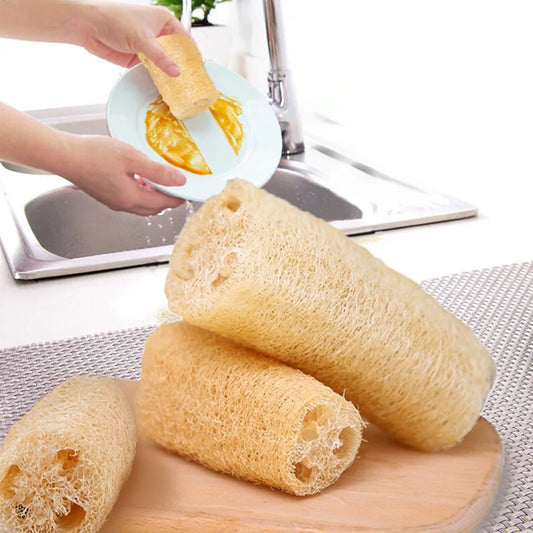 Éponge Loofah Naturelle – Écologique, Biodegradable pour vaisselle et nettoyage durable