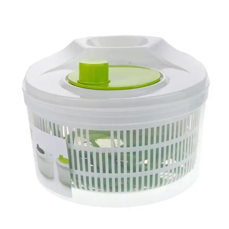 Essoreuse à Salade Écologique en plastique avec couvercle vert pour un essorage efficace des légumes