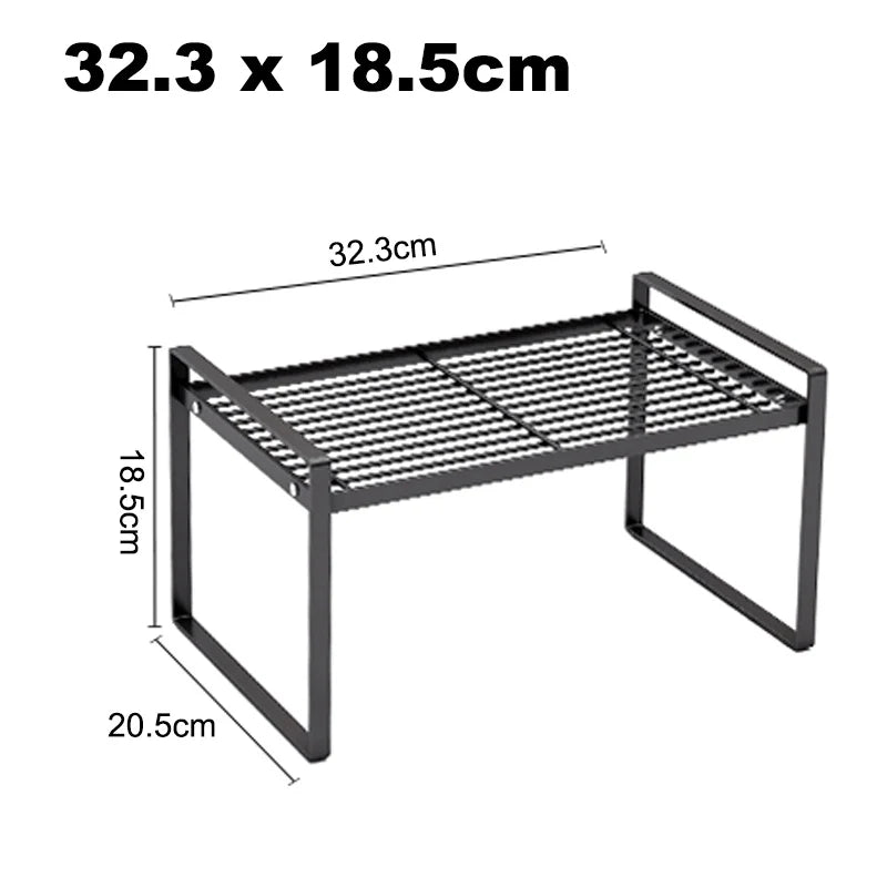 Étagère de Rangement Inox pour Cuisine Moderne et Pratique en acier inoxydable avec dimensions 32.3x18.5 cm