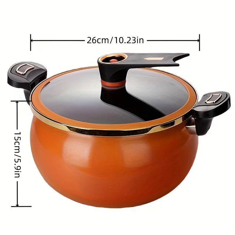 Faitout en Fonte 26 cm – Tous Feux – 7 Litres avec couvercle en verre