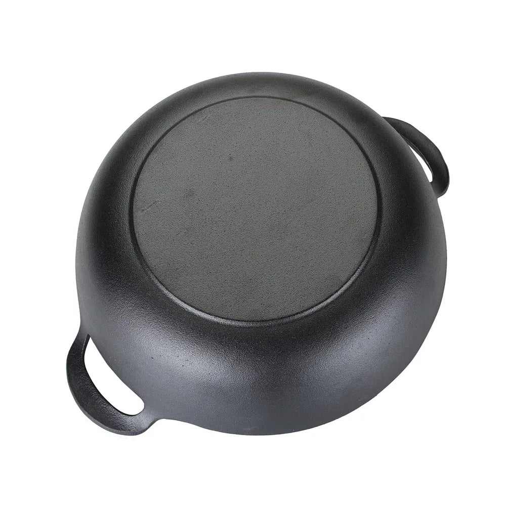 Fond du faitout en fonte 34 cm – tous feux dont induction avec poignées intégrées