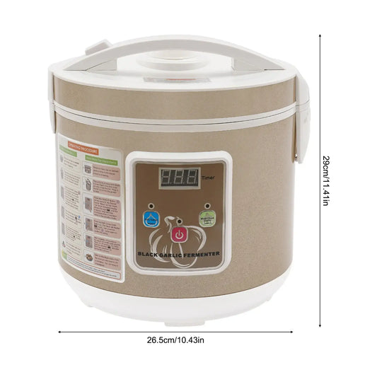 Fermenteur Ail Noir 5L Ustensile de chef pour la fermentation de l'ail noir avec écran digital