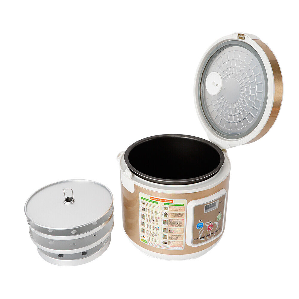 Fermenteur Ail Noir 5L Ustensile de chef avec cuve et paniers pour fermentation de l ail