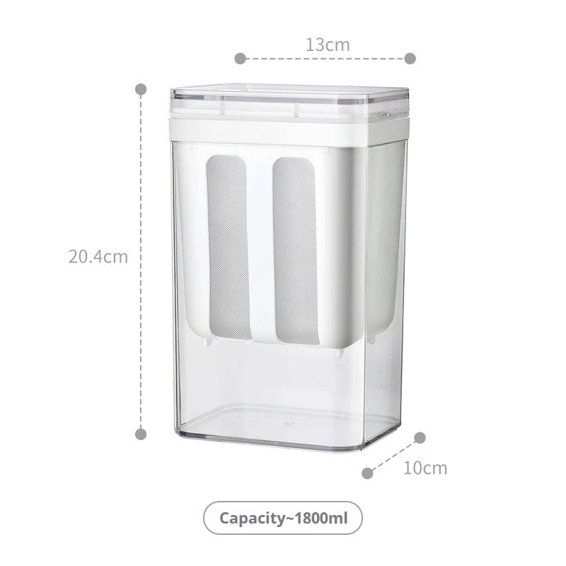 Filtre à Yaourt Maison Crépine pour Yaourtière Inox avec une capacité de 1800ml, pour préparer des yaourts faits maison