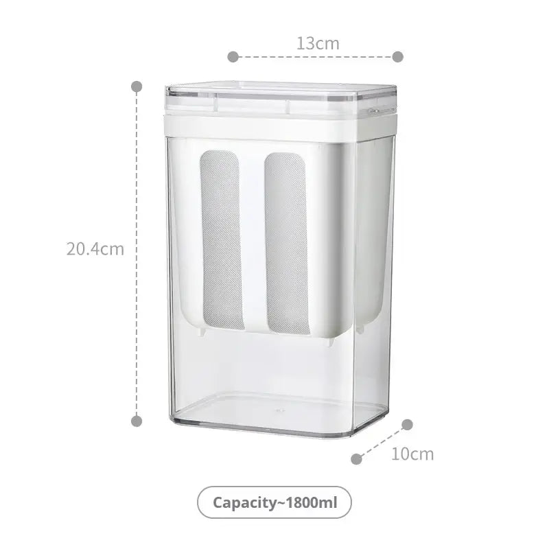 Filtre à Yaourt Maison Crépine pour Yaourtière Inox avec une capacité de 1800ml, pour préparer des yaourts faits maison