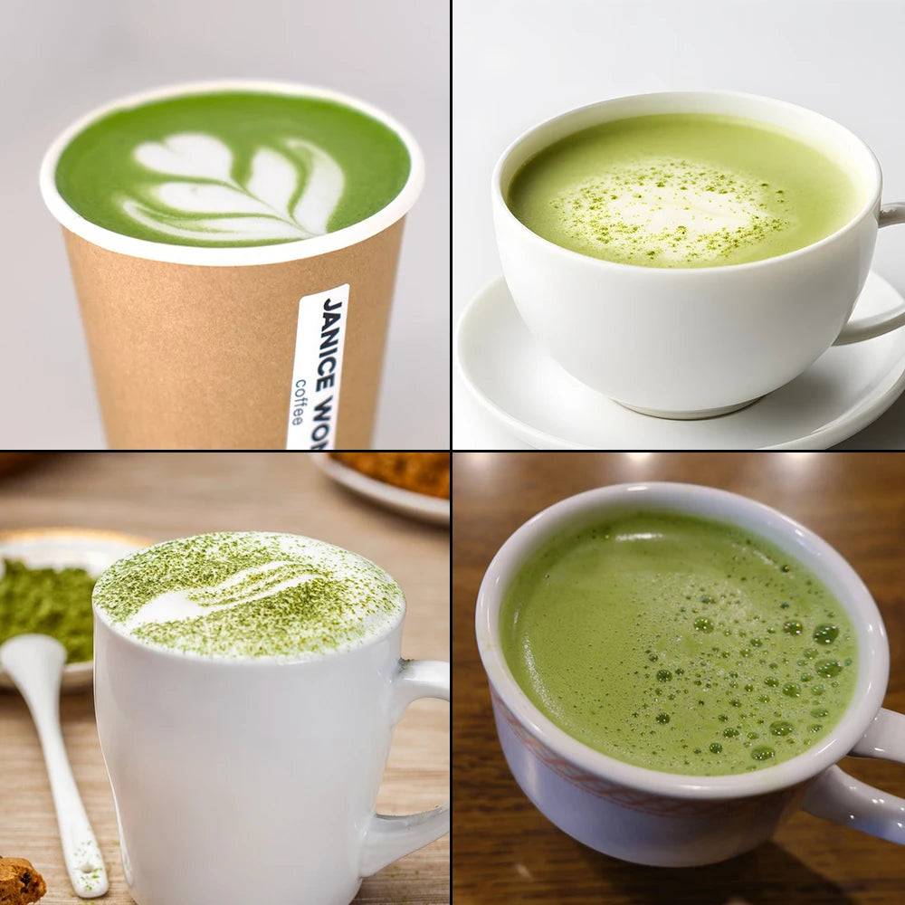 Fouet à Matcha en Bambou – Ustensile Traditionnel pour Préparation de Thé avec tasses de matcha mousseux et crémeux