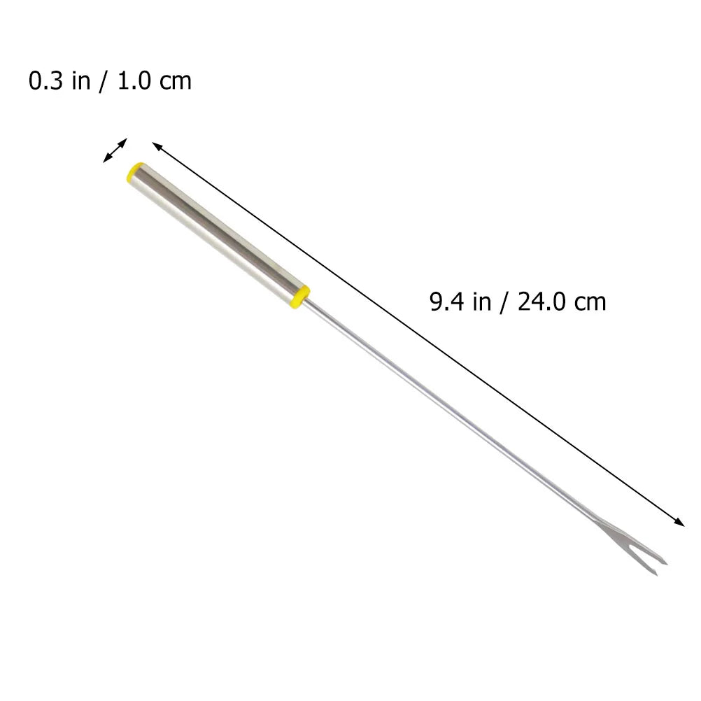 Fourchettes à Fondue & Fruits en acier inoxydable avec manche ergonomique pour une utilisation facile