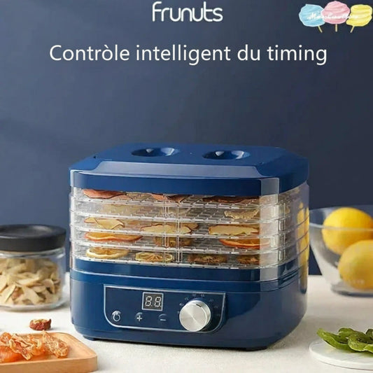 Déshydrateur Alimentaire 5 Niveaux Frunuts avec Contrôle Intelligent du Timing et 10 Recettes Offertes