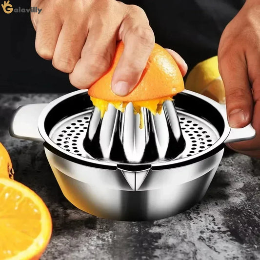 Presse-Agrumes Manuel & Mixeur à Fruits en acier inoxydable pour extraire facilement le jus d'orange