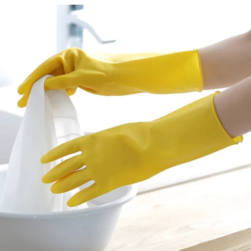 Gants de Cuisine en Caoutchouc – Ménage Facile, idéaux pour le nettoyage et la vaisselle avec protection complète des mains