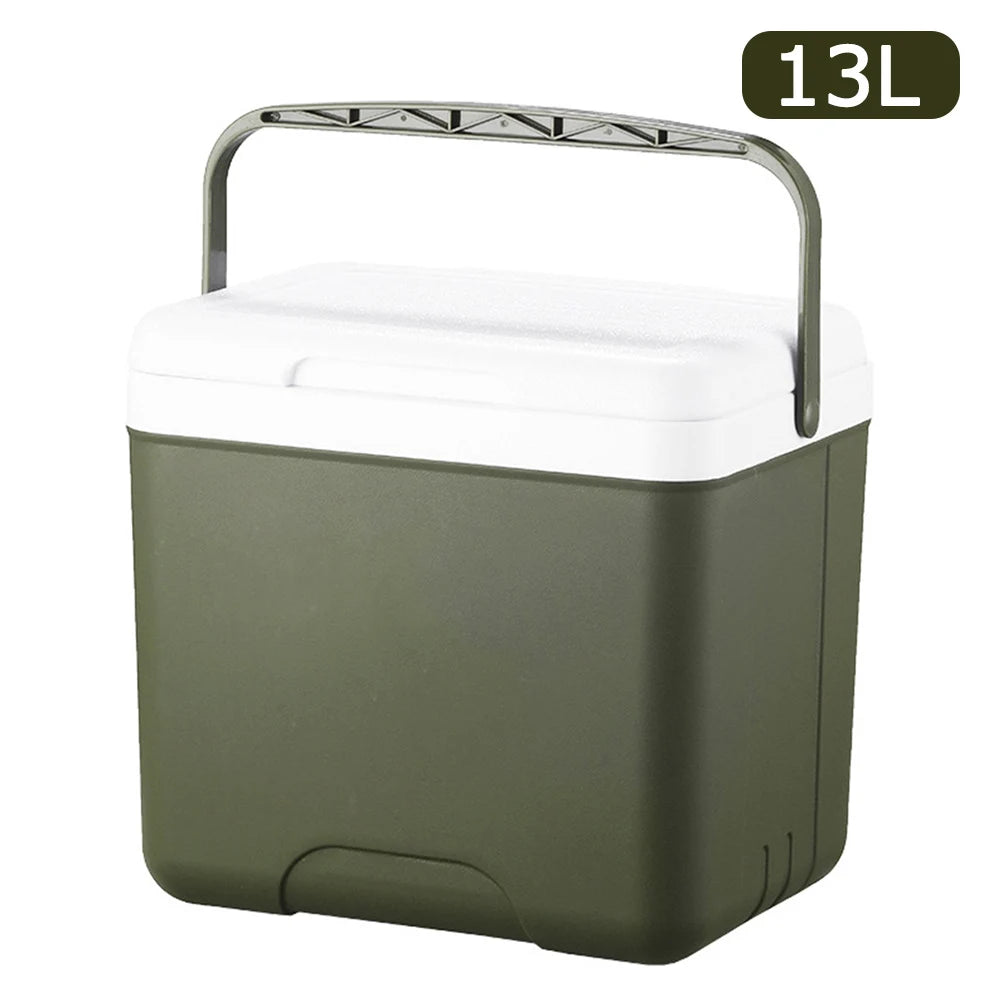 Glacière Portable 13L Isotherme pour Camping & Pique-Nique avec poignée de transport en métal