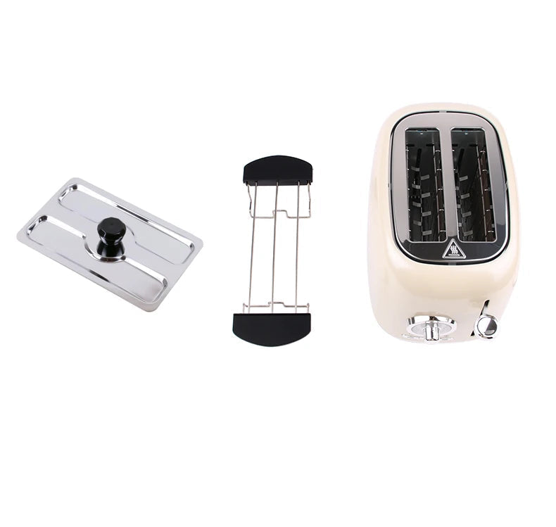 Grille-Pain Électrique Inox DMWD avec accessoires pour toasts et réglages ajustables