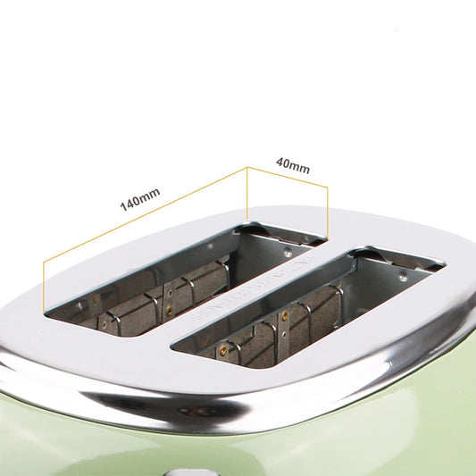 Détail des fentes du Grille-Pain Électrique Inox DMWD avec dimensions 140 mm par 40 mm