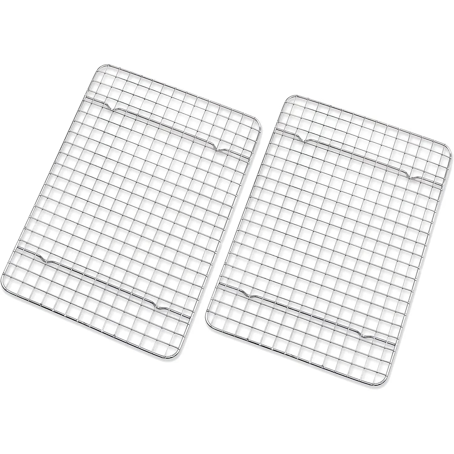 Grilles de Refroidissement en Acier Inoxydable pour Cuisson – Set de 2 Résistantes à la Chaleur, Idéales pour Cuisson au Four, Gril et Plus