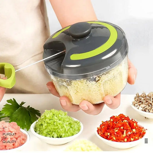 Hachoir à Viande Manuel à Tirage Hachoir Multifonction pour Viande, Légumes et Fruits avec poignée ergonomique