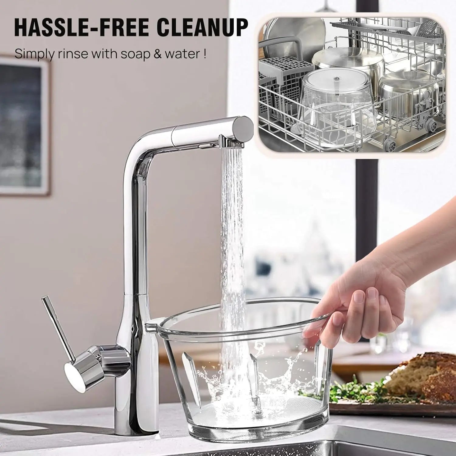 Hachoir Électrique Inox 5L – Puissant, Durable & Multifonction avec nettoyage facile sous robinet