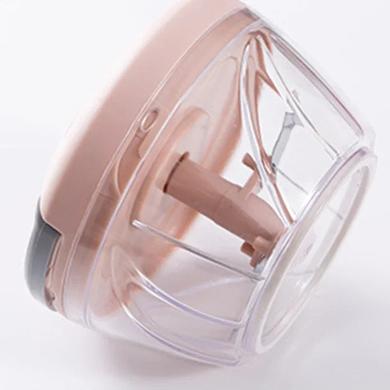 Hachoir Manuel Compact 500/900ml – Mixeur Sans Électricité avec bol transparent et lame intégrée