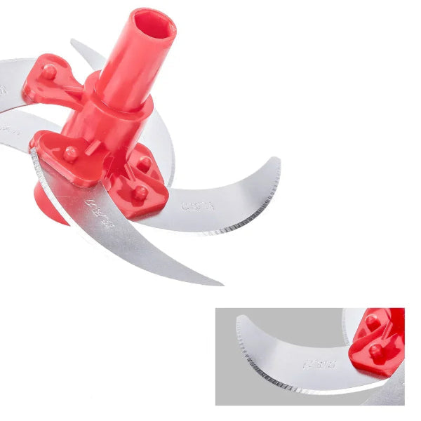 Lames tranchantes pour Hachoir Mélangeur Manuel – 1.5L, 2.5L, 3L accessoire de cuisine rouge et acier