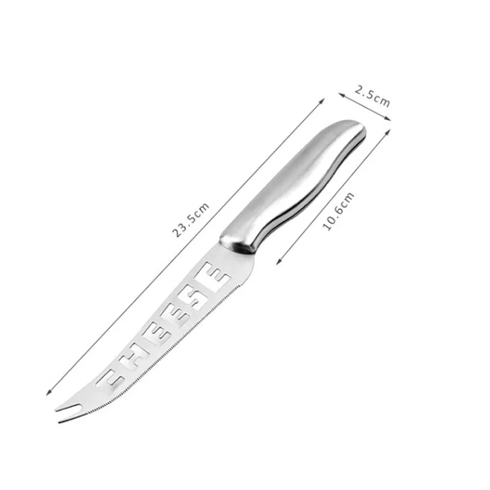 Couteau Fromage & Beurre Inox 23,5 cm – Lame Dentelée avec poignée ergonomique en acier inoxydable