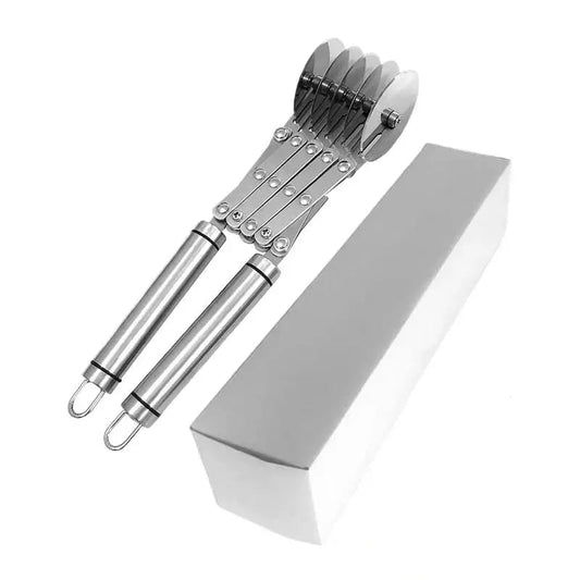 Cutter Pâtisserie Multi-Roues Inox – Découpe avec manches en acier inoxydable pour pâtisserie précise