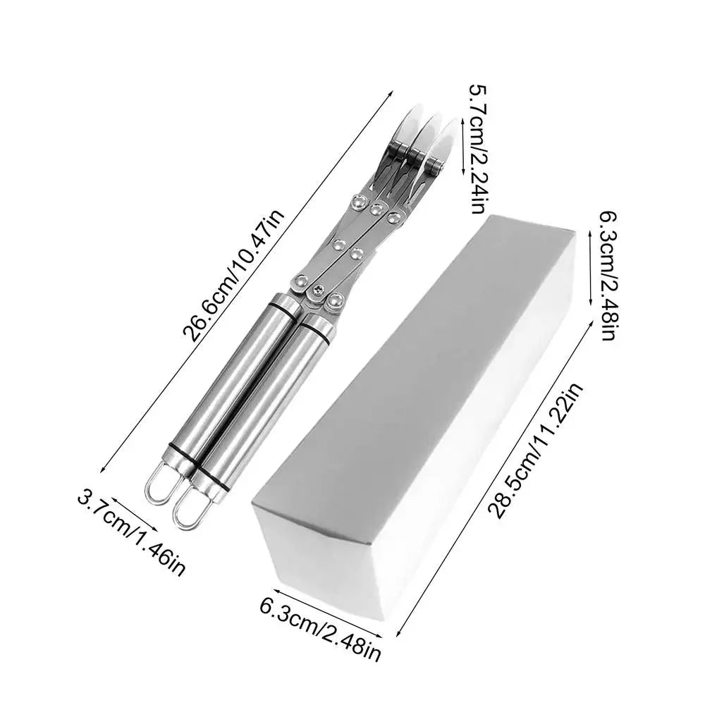 Cutter Pâtisserie Multi-Roues Inox – Découpe avec dimensions précises et boîte de rangement