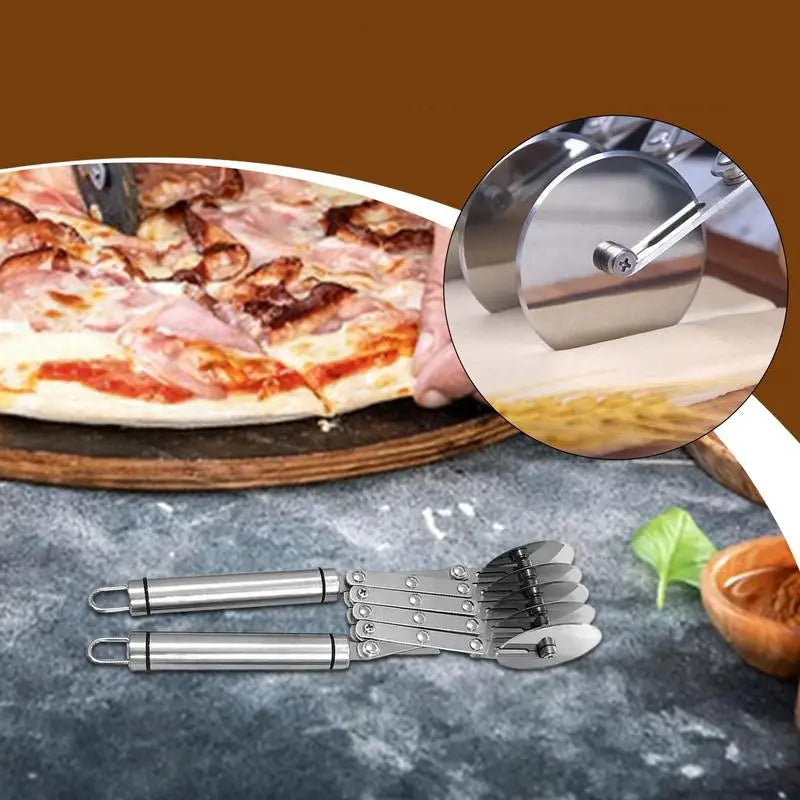 Cutter Pâtisserie Multi-Roues Inox – Découpe en acier inoxydable pour pizza et pâte