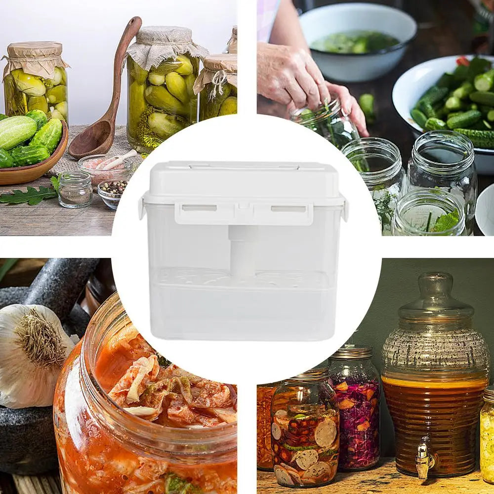Kit complet fermentation maison avec bocaux et accessoires pour préparer légumes fermentés à domicile