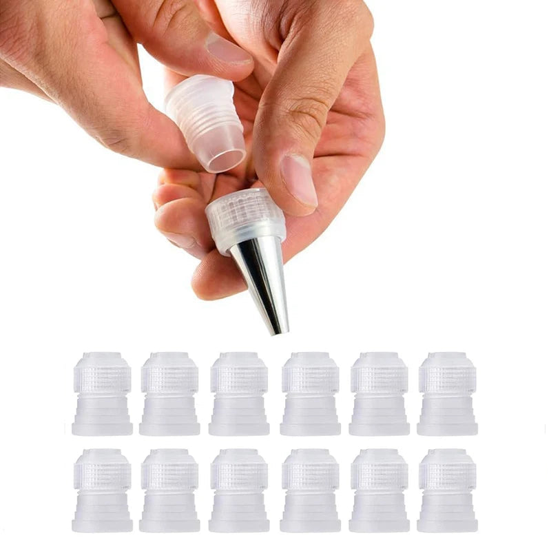 Kit Douilles Pâtisserie Inox + Adaptateur – 5 à 20 pcs pour décoration précise de gâteaux et pâtisseries
