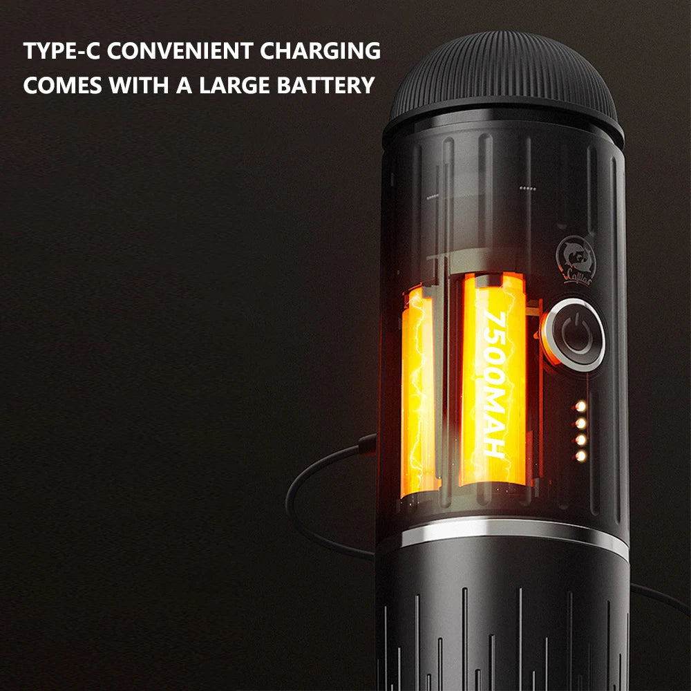 Machine à Café Portable ME2218 - Idéale pour Voyages avec chargement Type-C et grande batterie de 7500mAh