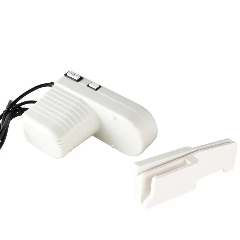 Machine à Pâtes Maison Inox – Réglable avec Double Coupeur en plastique blanc avec interrupteur et câble électrique