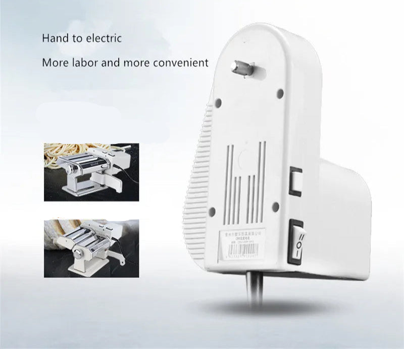 Machine à Pâtes Maison Inox – Réglable avec Double Coupeur moteur électrique blanc pour ustensile de chef