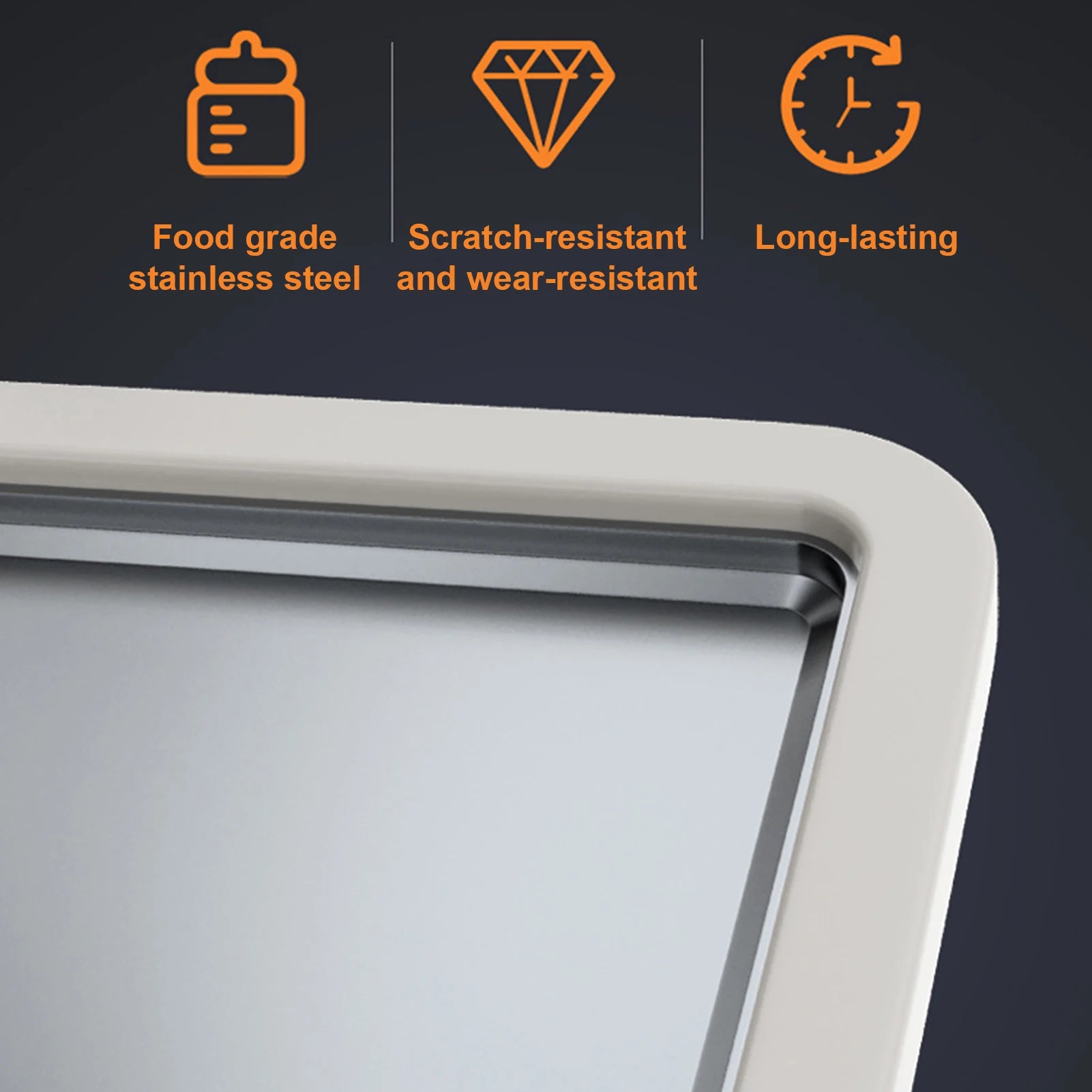 Détail en acier inoxydable résistant aux rayures de la Machine à Yaourt Glacé Artisanale Ustensile de chef