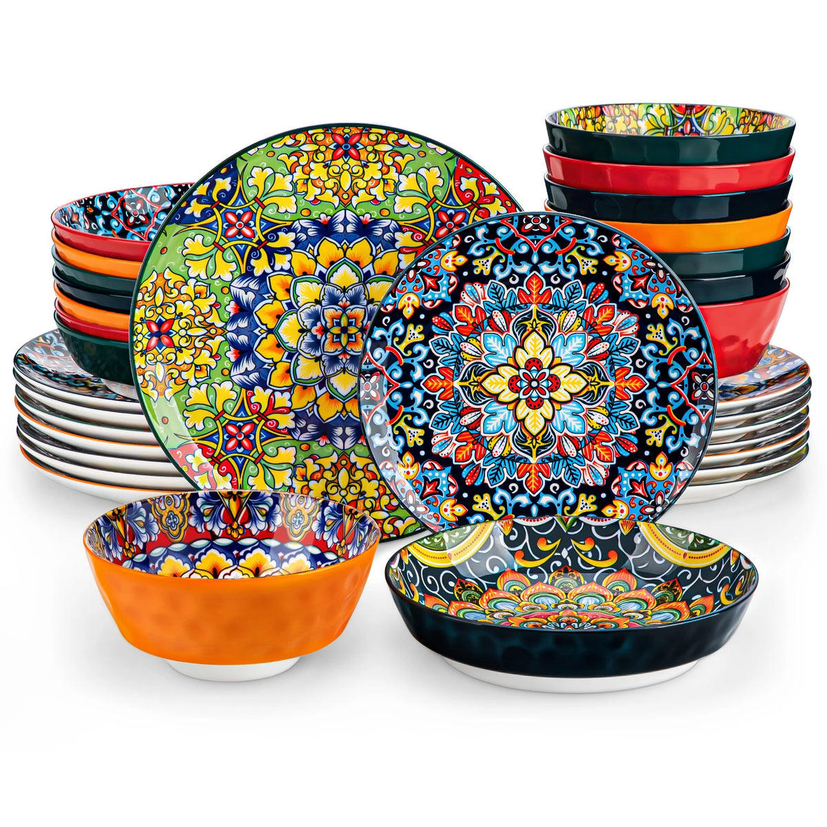 Service de Table Porcelaine MALACASA 24-48 Pcs