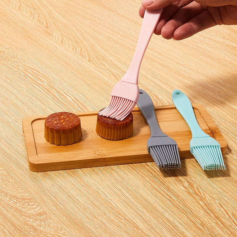 Pinceau de Cuisine en Silicone avec trois couleurs, idéal pour le glaçage et la cuisson