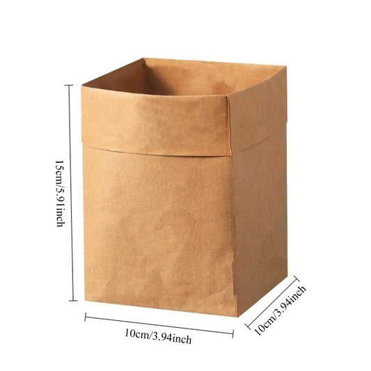 Sacs Kraft Lavables Réutilisables Rangement Écologique en papier marron pour un rangement pratique