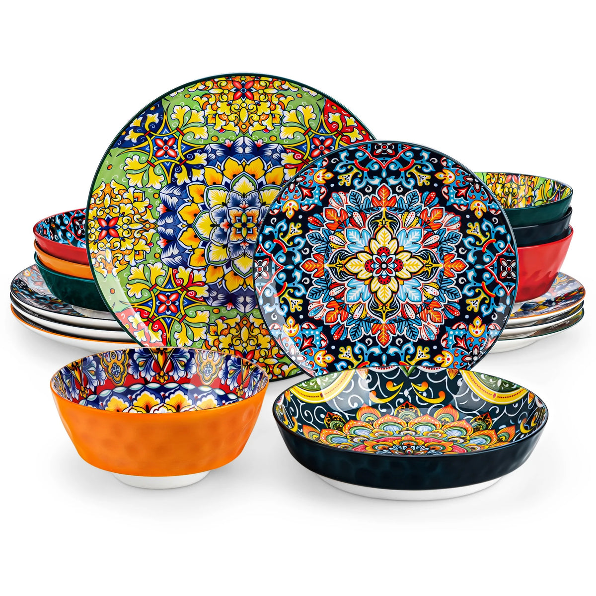 Service de Table Porcelaine MALACASA 24-48 Pcs